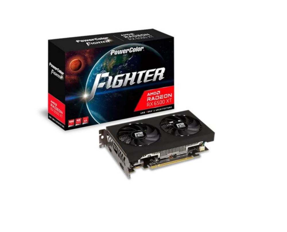 PowerColor Radeon Fighter RX 6500XT Grafikkarte 4 GB GDDR6