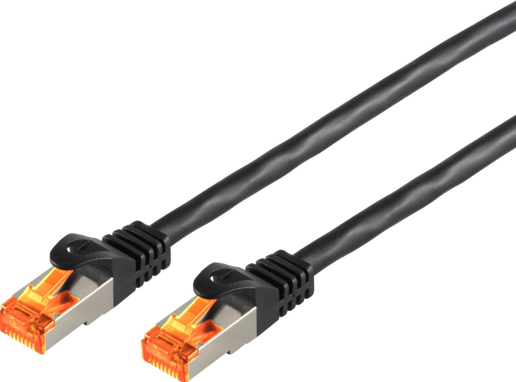 S-Conn 08-26065 Netzwerkkabel 7,5 m Cat6a S/FTP (S-STP) Schwarz (08-26065)