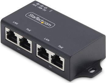 StarTech.com 2-Port Gigabit PoE+ Injector, PoE/PoE+ (802.3af/802.3at) 30W (AF221CE-POE-INJECTOR)