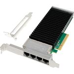 MicroConnect Network Card PCIe x8 X710-T4 Quad- 10GbE (MC-PCIEX8-X710-T4)