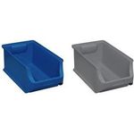 Allit 456272 Werkstatt Sichtlagerkasten ProfiPlus Box RE 4 stapelbar (L x B x H) 355 x 205 x 150 mm Blau 1 St. (456272)
