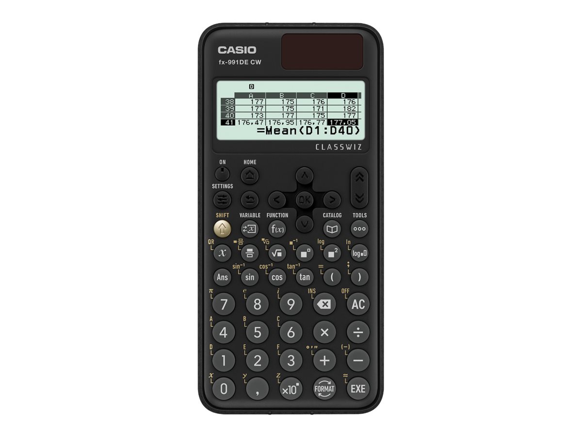 Casio ClassWiz FX-991DE CW Wissenschaftlicher Taschenrechner Schwarz