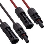 InLine Solarkabel Verlängerungs-Set inkl. Solarstecker 4mm² schwarz/rot 1,5m (95411)