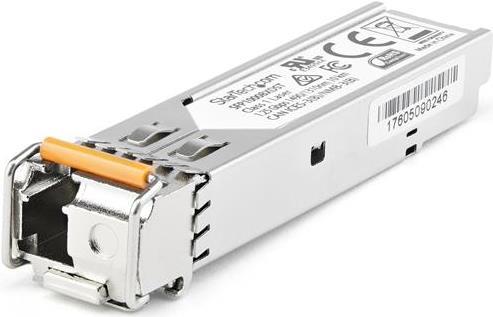 StarTech.com SFP1GBX10UES Transceiver Modul (Dell EMC SFP-1G-BX10-U kompatibel, SFP, 1 Gbit/s, 10 km, Single Mode, Mini-GBIC) (SFP1GBX10UES)