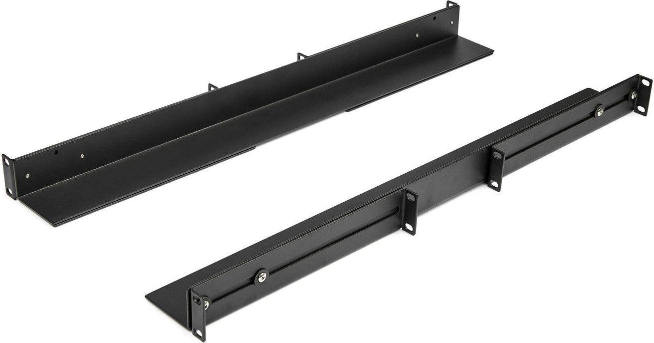 Startech UNIRAILS1UB 1HE 19" Rack-Schienen einstellbare Tiefe bis 90 kg Schwarz