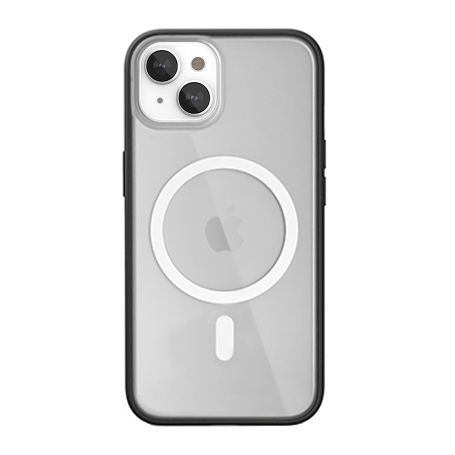 Woodcessories ECO637 Handyhülle für iPhone 14 6,1" MagSafe Schwarz Transparent