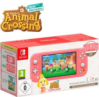 Nintendo Switch Lite Koralle+Animal Crossing New Horizons 12 (10014332)