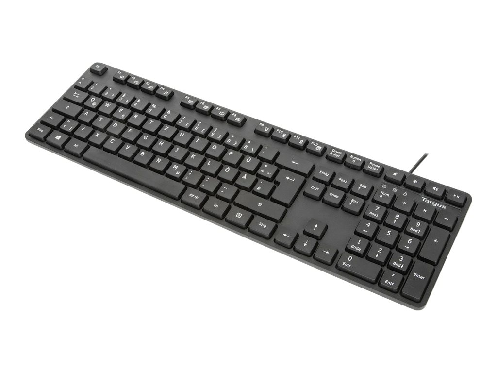 Targus AKB30DE Kabelgebundene USB-Tastatur QWERTZ Deutsch Schwarz