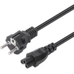 Manhattan Stromkabel C5 auf Schutzkonktakt EU CEE7/7 Netzkabel Kleeblatt. europ (356602)
