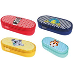 herlitz Schlamper-Etui "Cute Animals Zebra" aus Polyester, großes Hauptfach mit Reißverschluss, Klappe - 1 Stück (50038428)
