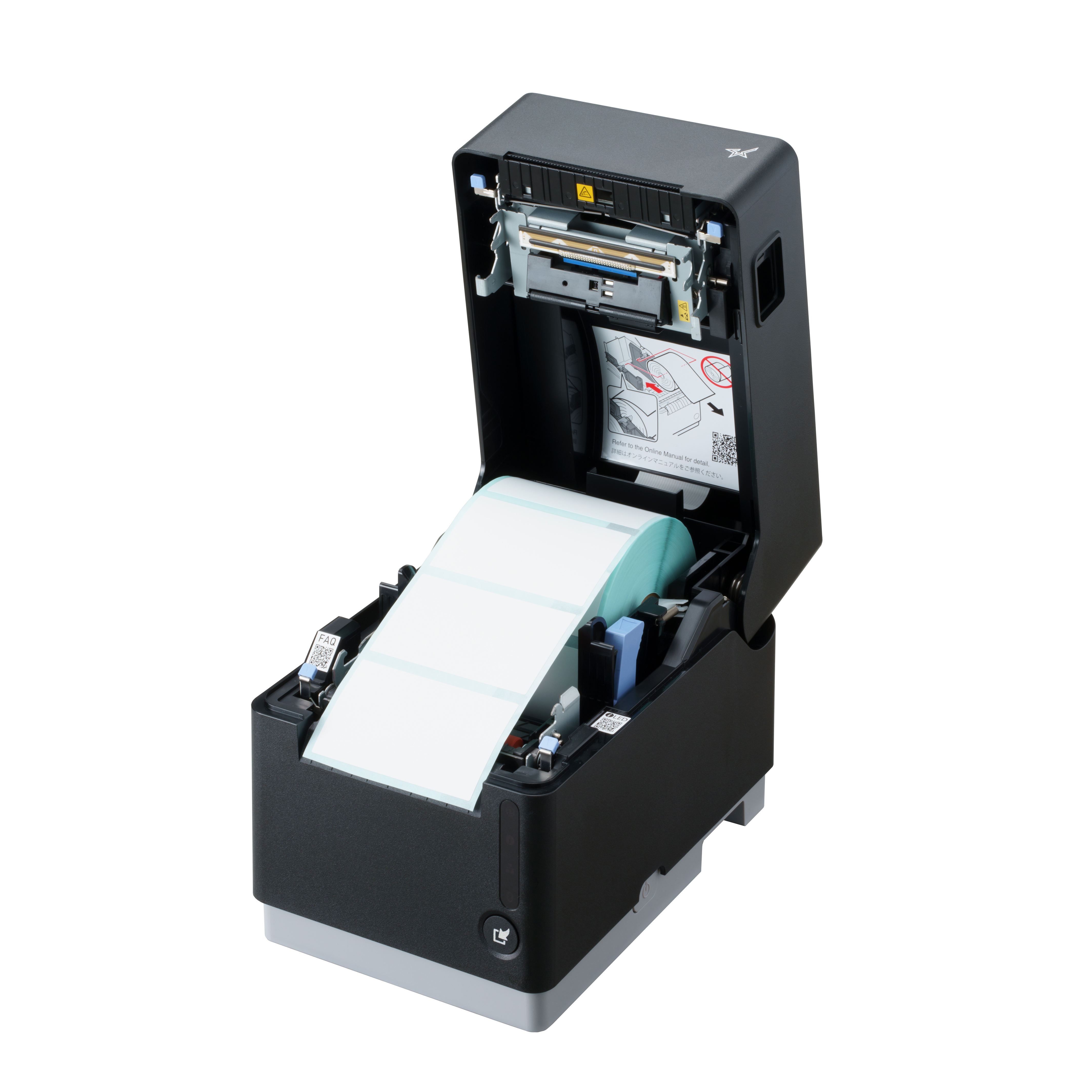 Star Micronics Star mC-Label3 MCL32CI Etikettendrucker Thermodirekt 203 dpi 180 mm/Sek. Cutter Linerless USB-C LAN Schwarz