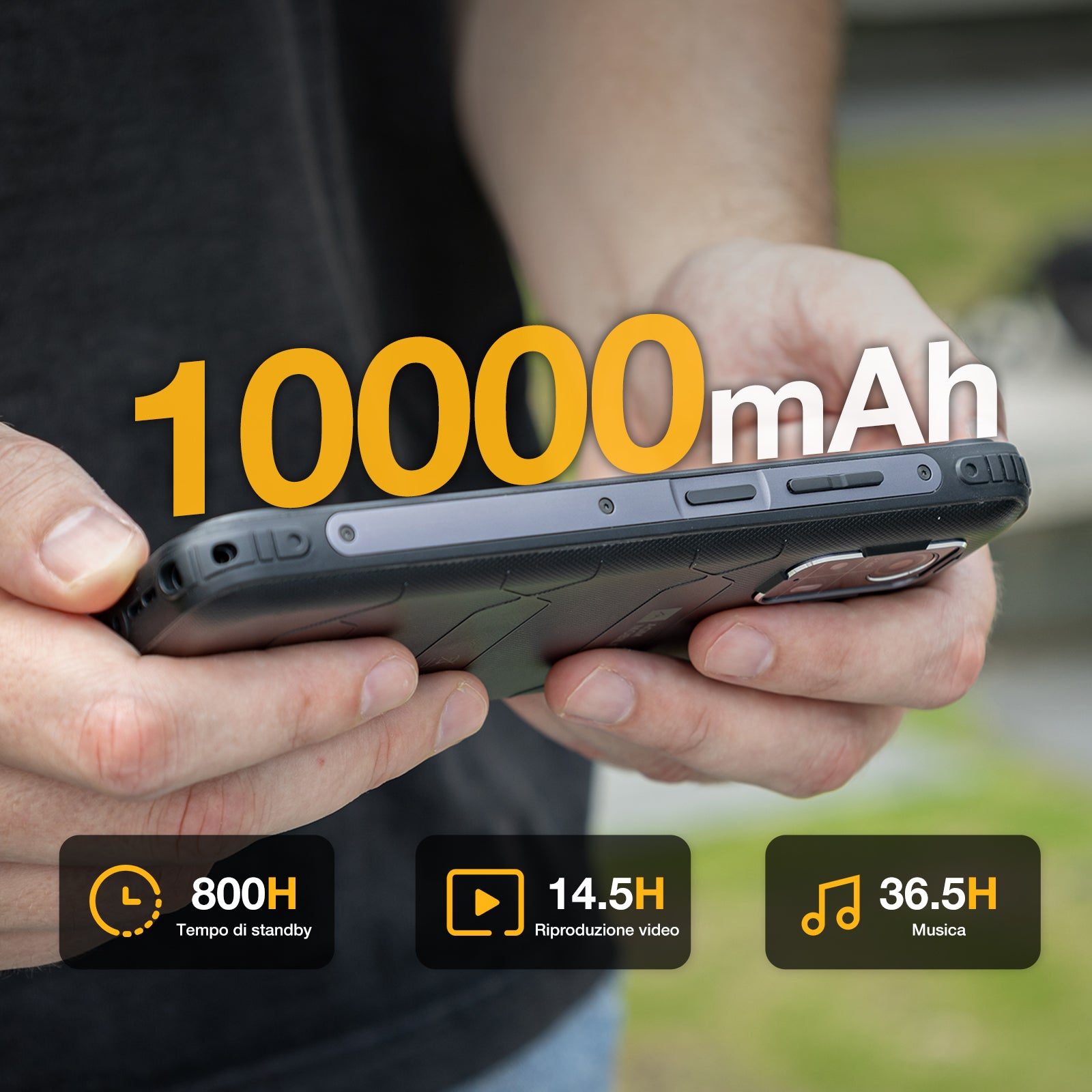 AGM Mobile H MAX rugged 6.56" Smartphone 4 GB RAM 256 GB Schwarz