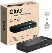 CLUB-3D Video-Splitter 1 to 4 HDMI Full 3D/4K120Hz (600Mhz) (CSV-1385)