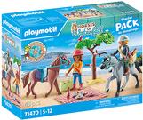 PLAYMOBIL 71470 Horses of Waterfall Starter Pack Reitausflug an den Strand mit Amelia und (71470)