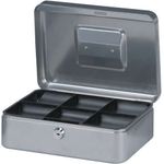 MAUL Geldkassette, silber, Maße: (B)250 x (T)191 x (H)88 mm (56113-95)