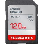 SanDisk Ultra GO SDXC 128 GB Speicherkarte UHS-I bis 190 MB/s V10 U3