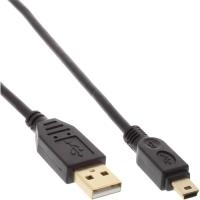 InLine USB-Kabel Mini-USB, Typ B (M) zu USB (M) (31815P)