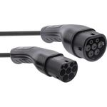 InLine® EV Spiral-Autoladekabel 11kW Typ2, 3-phasig, 7,5m (16277S) (geöffnet)