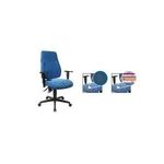 Topstar Bürodrehstuhl "Lady Sitness", Stoff, blau stufenlose Sitzhöhenverstellung (TÜV geprüft), ausgeformte (LT0BK BC6)