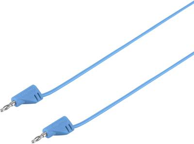 VOLTCRAFT Hochflexible Messleitung [Lamellenstecker 2 mm - Lamellenstecker 2 mm] 0.3 m Blau MSB-200 2.2 A (VC-8557700)