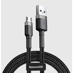 Baseus Kabel CAMKLF-BG1 (USB M - Micro USB M; 1m; Grau-Schwarz) (CAMKLF-BG1)