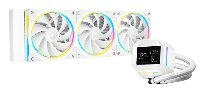 Deepcool LM360 CPU-Wasserkühlung 360 mm 3x 120 mm Lüfter Weiß