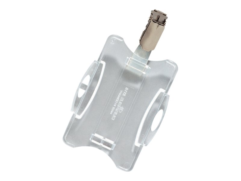 DURABLE Kartenhalter mit Clip 54 x 85 mm Durchsichtig 25 Stück