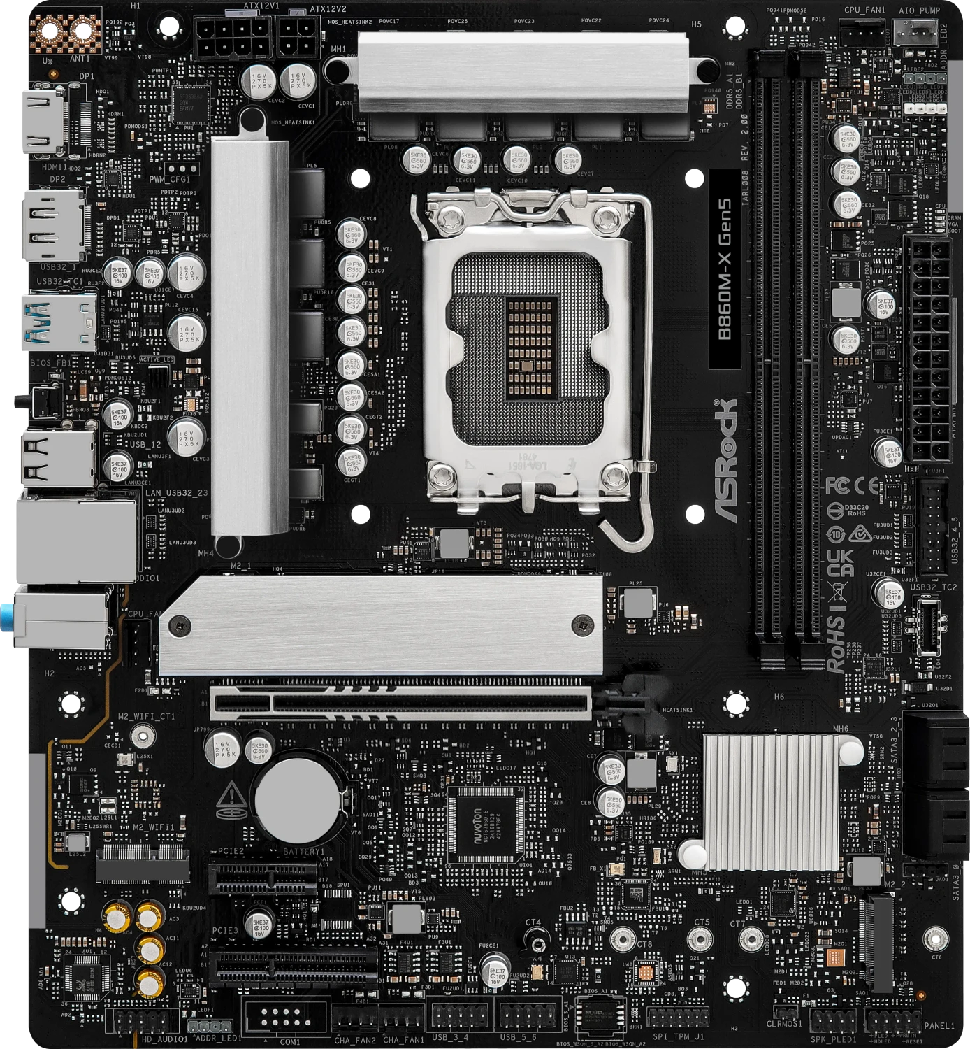ASRock B860M-X GEN5 Motherboard (90-MXBSE-A0UAYZ)
