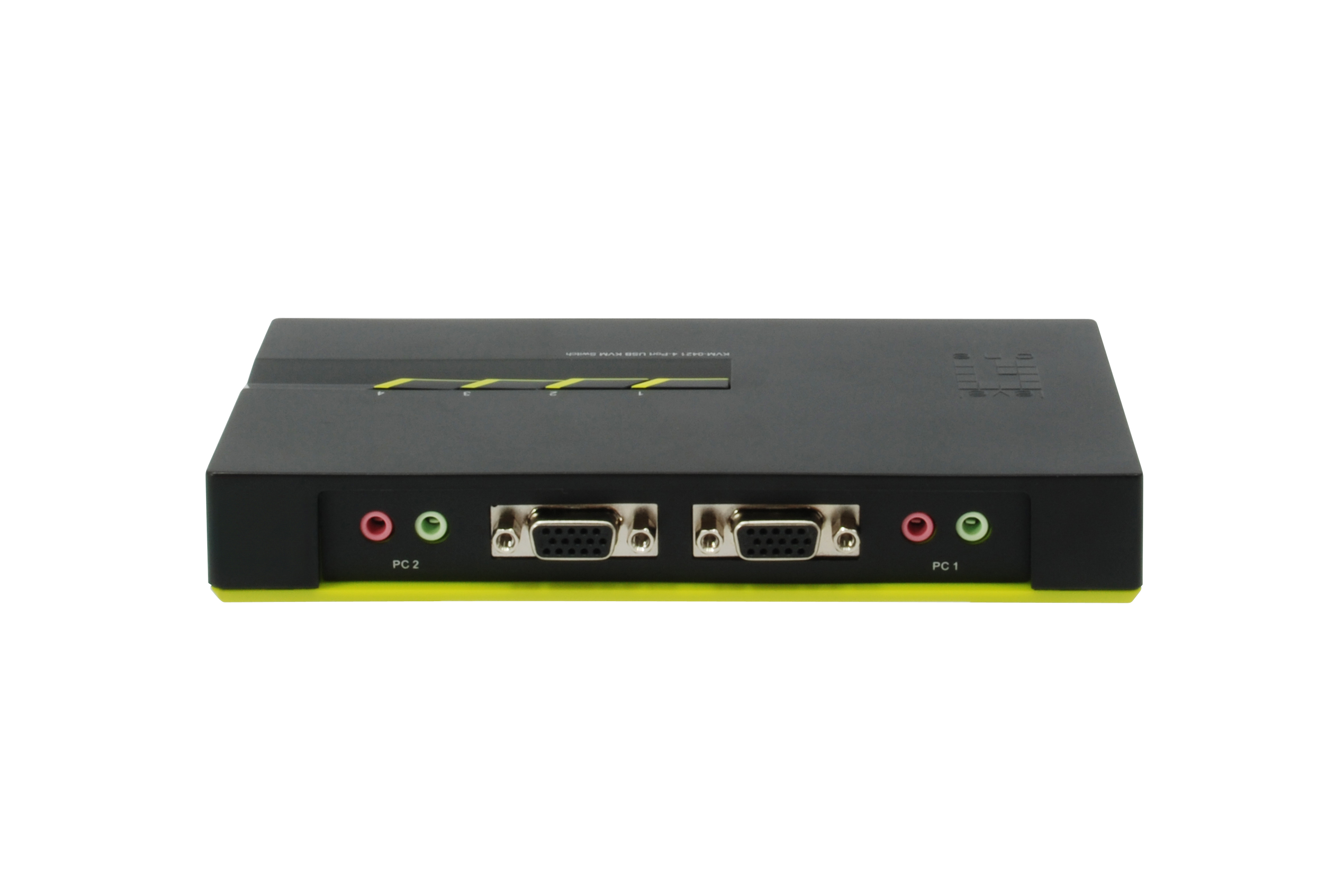 LevelOne ViewCon KVM-0421 KVM-/Audio-Switch 4 Ports Schwarz