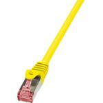 Logilink RJ45 Netzwerk Anschlusskabel CAT 6 S/FTP [1x RJ45-Stecker - 1x RJ45-Stecker] 1.50 m Gelb Flammwidrig (CQ2047S)