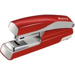LEITZ Flachheftgerät Nexxt 5505, Heftleistung: 30 Blatt, rot Flachhefttechnologie spart bis 30% Platz im Ordner, Einlege- (5505-00-25)