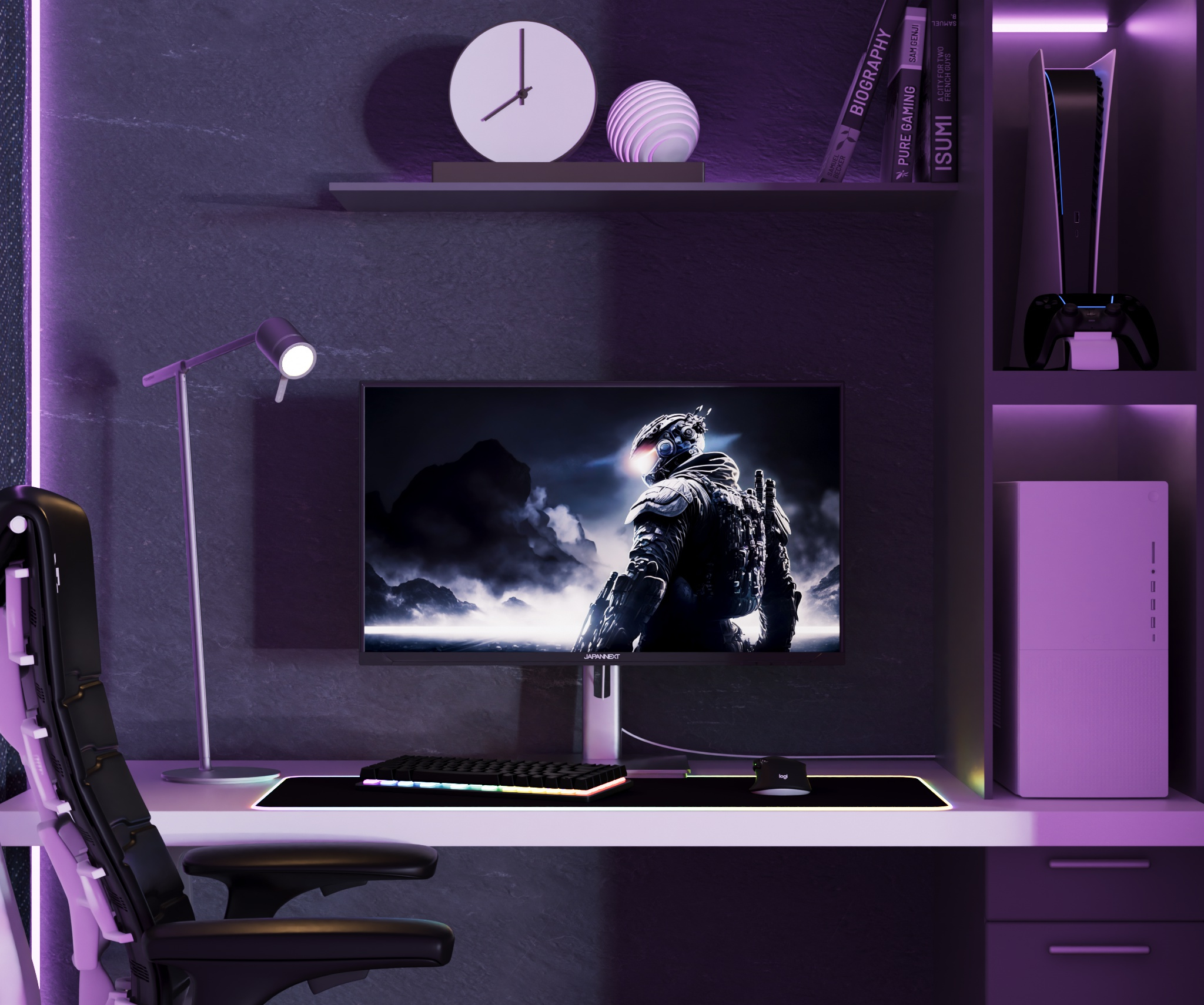 JAPANNEXT JN-I270WQHD300F-HSP 27" 2560x1440 IPS 300 Hz Grau