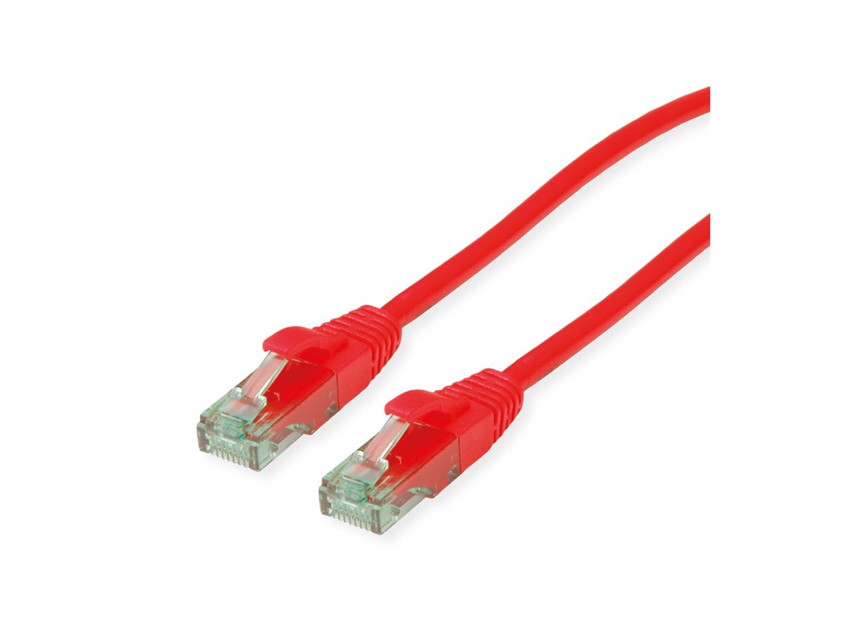 ROLINE Recycled Material 21.45.3117 Cat6a UTP Patchkabel 10 m Rot
