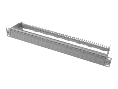 METZ CONNECT E-DAT modul 24x8 Patch Panel 1U CAT 6 Hellgrau, RAL 7035