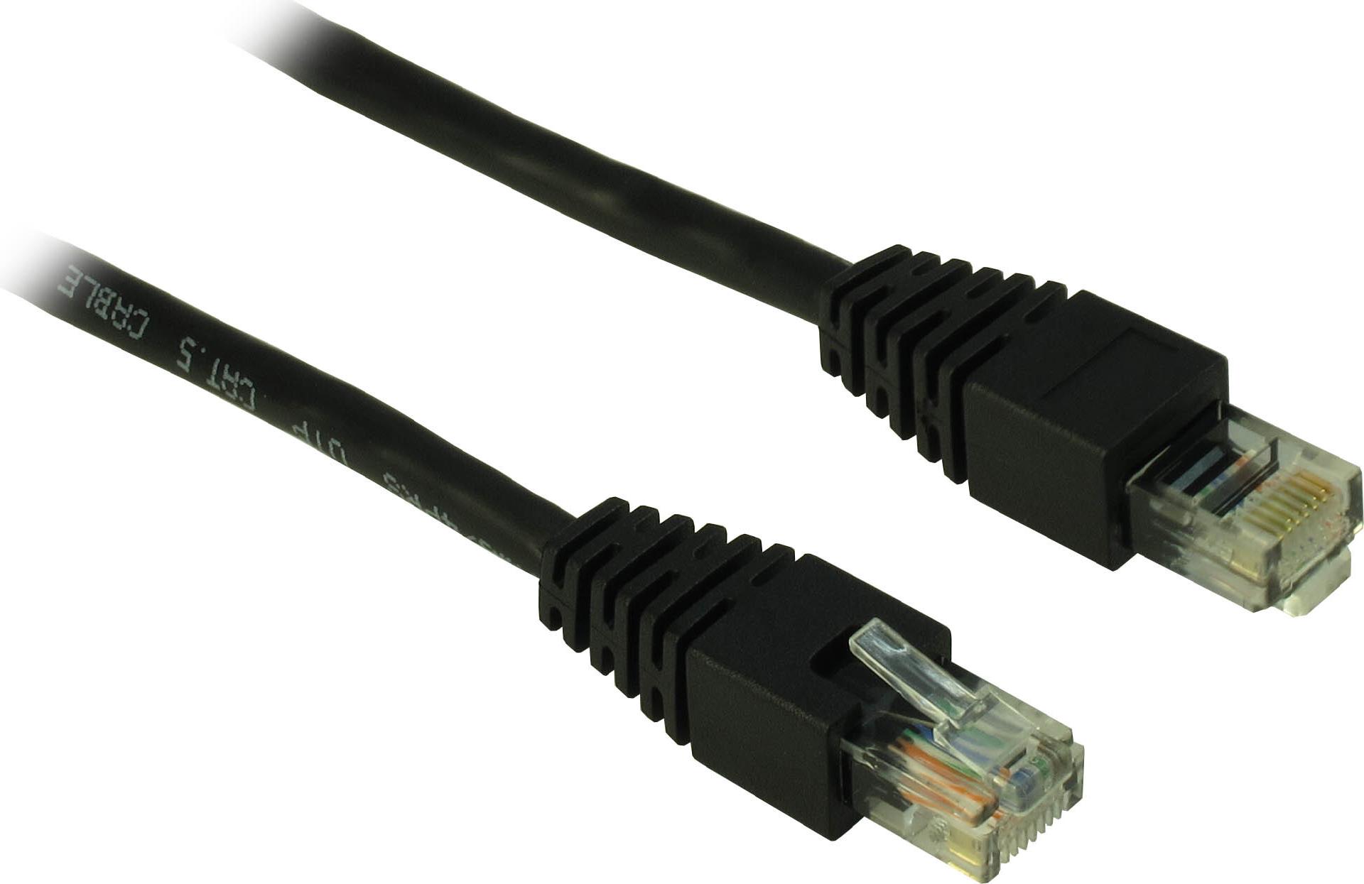 Inter-Tech AC LAN-Kabel CAT5 UTP, 10,0m Black (88885049)