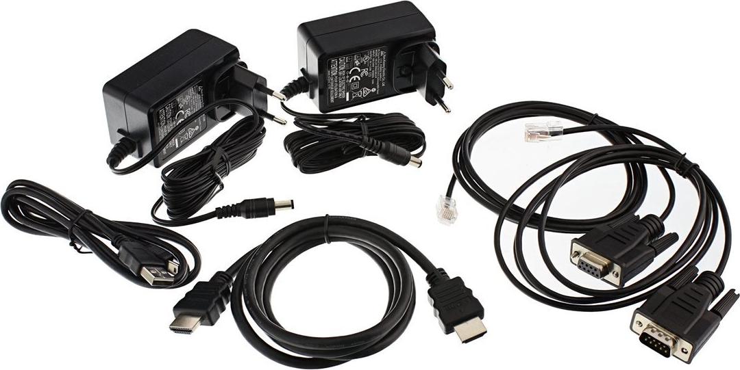 InLine HDMI USB KVM over IP Extender 4K bis 100 m Schwarz