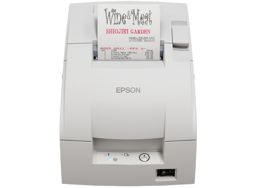 Epson TM-U220IIB Bondrucker Nadeldruck mit Cutter und Ethernet 76 mm 8,8 lps Cool White