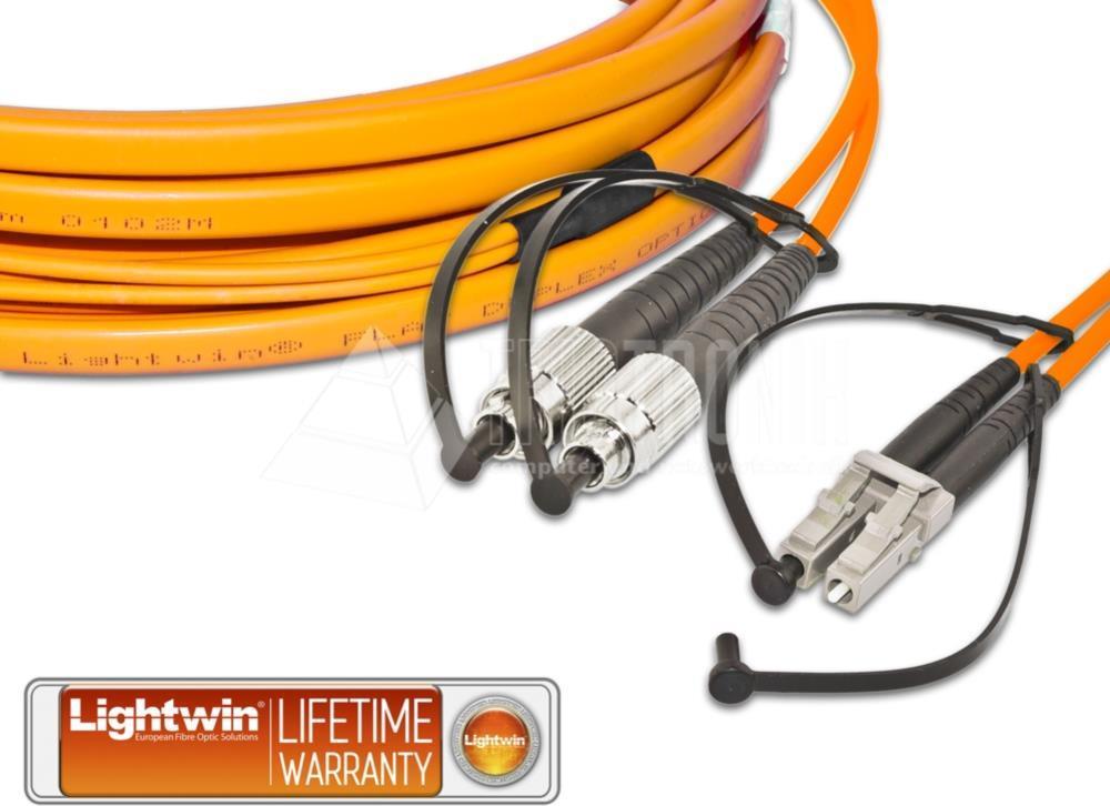 Lightwin High Quality Flat-Duplex LWL Patchkabel, MM OM1, FC - LC LWL Patchkabel (LDP-62 FC-LC 3.0 FD)