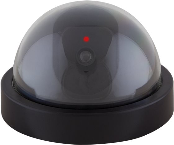 Logilink Security Kamera Attrappe Kuppel mit Rotem LED Licht (SC0202)