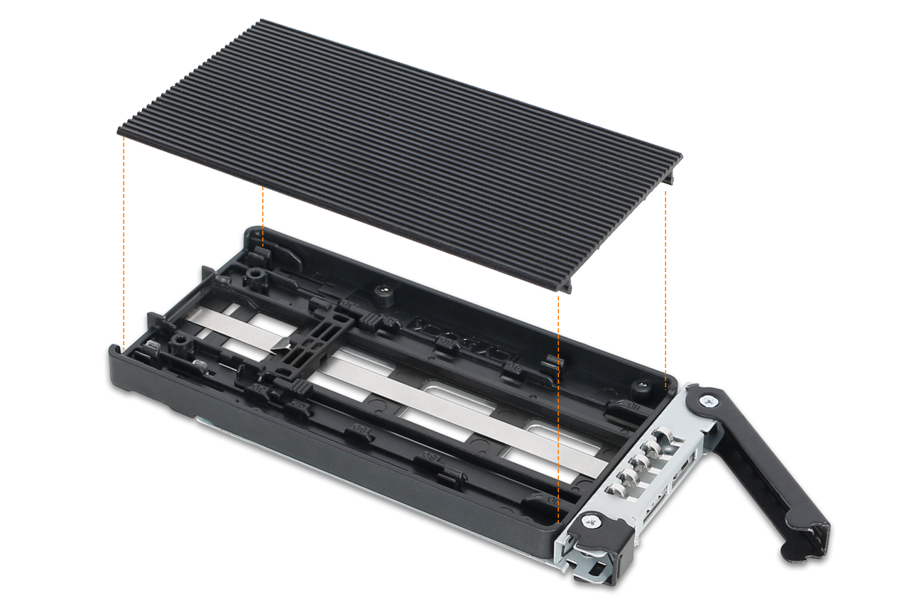 ICY Dock ToughArmor MB834M2K-B Wechselrahmen 2x M.2 NVMe U.2 Schwarz