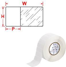 Brady THT-153-461-1.5-SC Druckeretikett Transparent - Weiß Selbstklebendes Druckeretikett (116371)