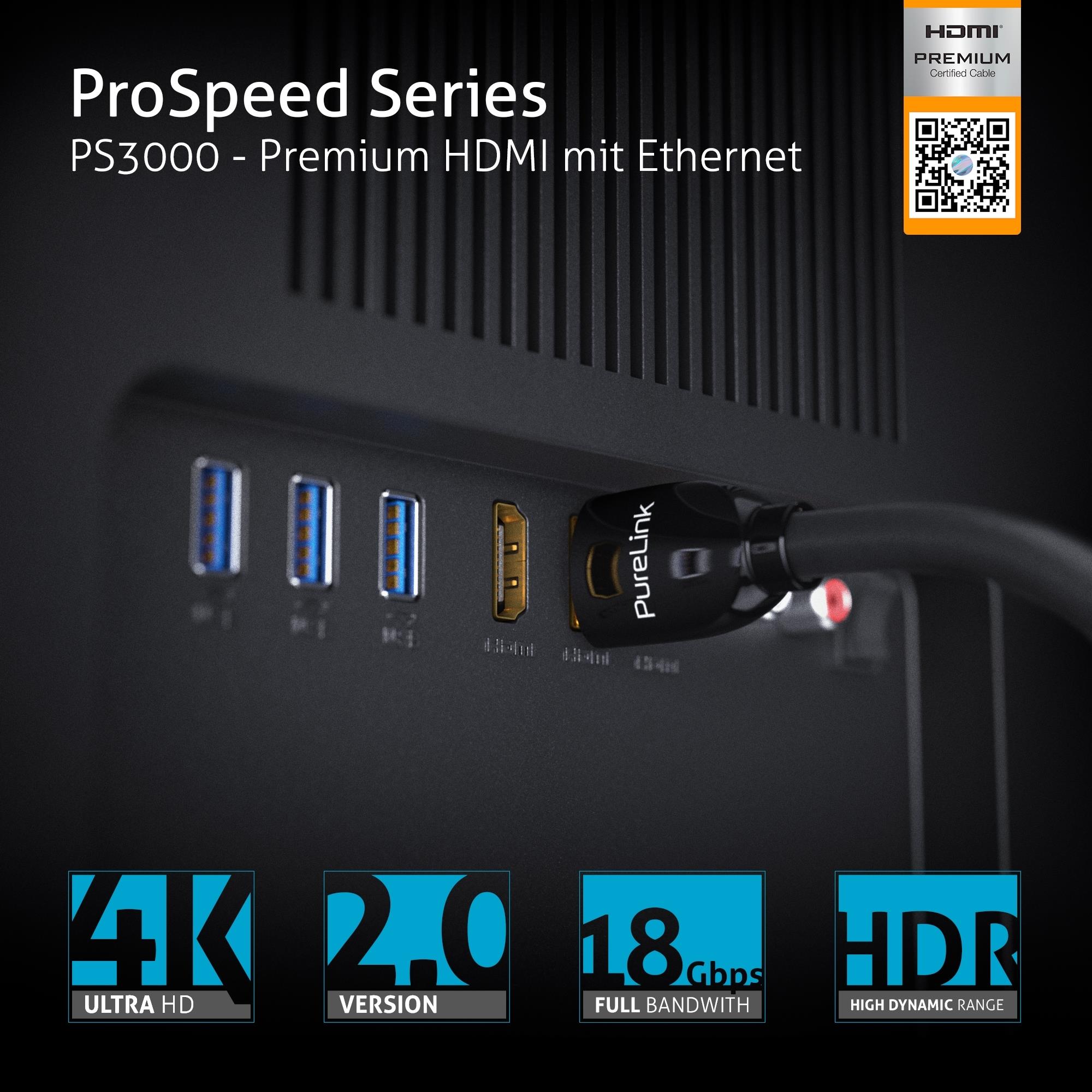 PureLink ProSpeed HDMI-Kabel mit Ethernet (PS3000-050)