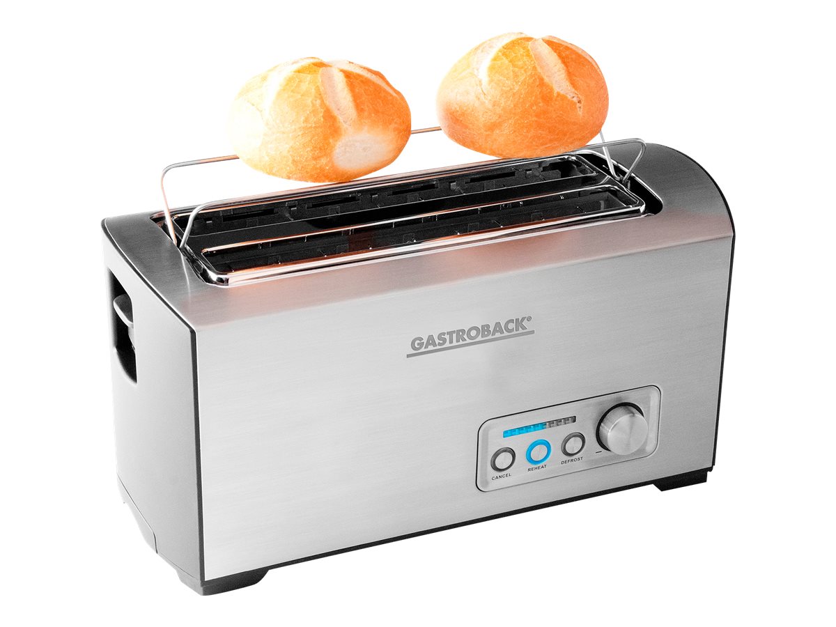 Gastroback Design PRO 4S Toaster Gebürsteter rostfreier Edelstahl