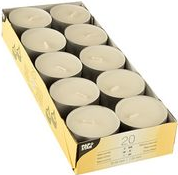 Papstar 13511 Wachskerze Zylinder Weiß 20 Stück(e) (13511)