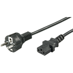 Microconnect PE020410 Stromkabel Schwarz 1 m CEE7/7 C13-Koppler (PE020410)
