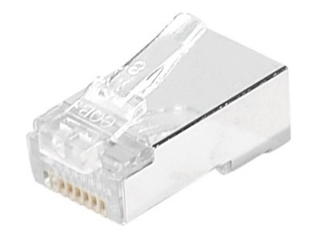 exertis Connect 920842 RJ45 Modularstecker Cat. 6a STP Transparent