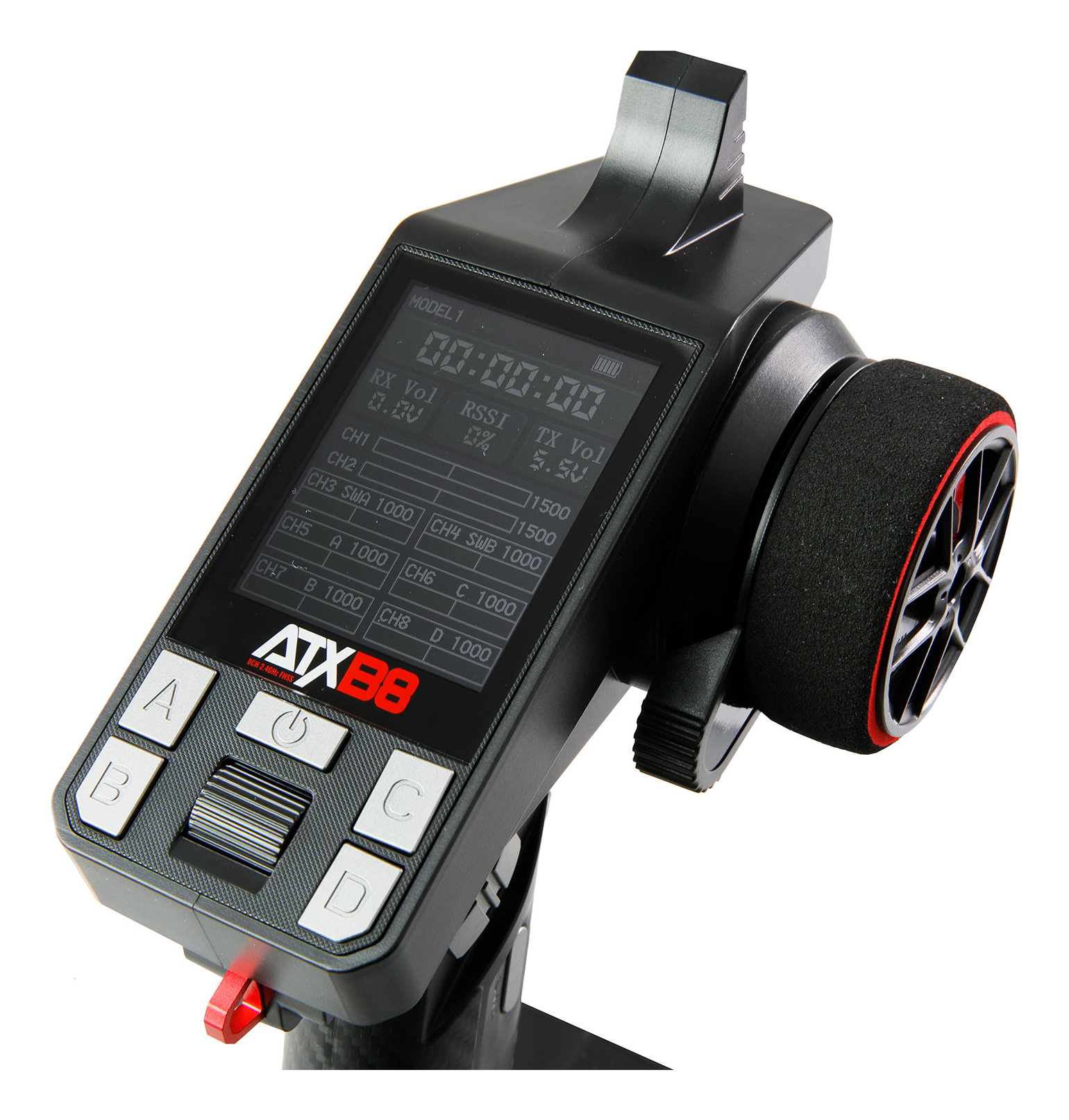 Amewi ATXB8 8-Kanal Fernsteuerung 2.4 GHz FHSS Schwarz
