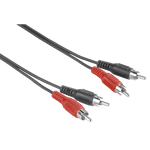 Hama 00205086 Audio-Kabel 2,5 m 2 x RCA Schwarz (00205086)