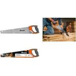 Bradas Handsäge V-SERIES, Blattlänge: 500 mm Sägeblatt aus gehärtetem Stahl SK5, Sägezähne in 3 Ebenen - 1 Stück (KT-V1407)