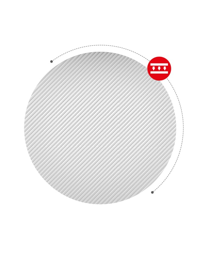 Huzaro Hero 7.0 Gaming-Schreibtisch L-Form Aluminium Karbonfaser 154 cm Weiß